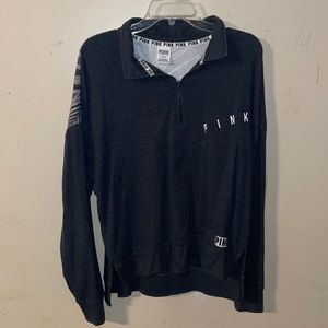 Charcoal gray half zip